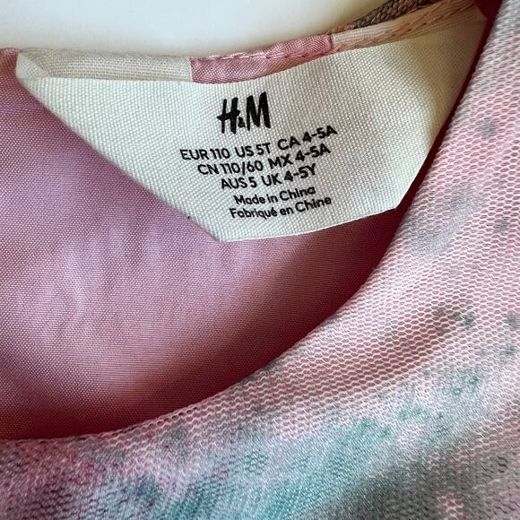 H&M Pink Tie-Dyed Tulle Dress - Picture 9 of 12